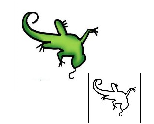 Lizard Tattoo Specific Body Parts tattoo | PPF-00644