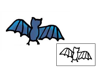 Bat Tattoo Specific Body Parts tattoo | PPF-00648