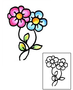 Flower Tattoo Specific Body Parts tattoo | PPF-00651