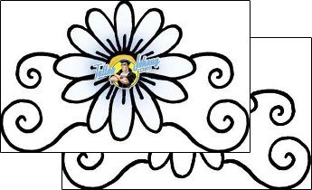 Daisy Tattoo plant-life-daisy-tattoos-pablo-paola-ppf-00659
