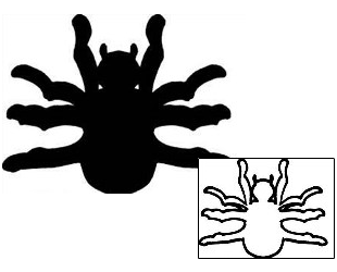 Spider Tattoo Insects tattoo | PPF-00668