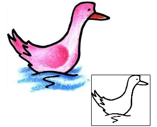 Duck Tattoo For Women tattoo | PPF-00681