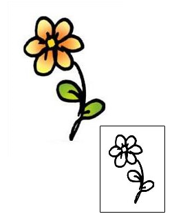 Flower Tattoo Specific Body Parts tattoo | PPF-00692