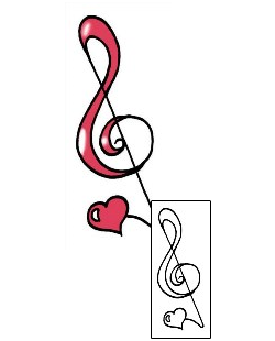 Music Tattoo Miscellaneous tattoo | PPF-00707