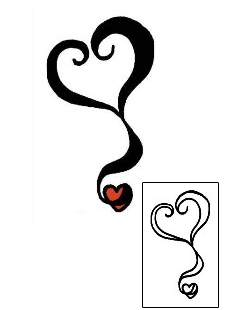 Heart Tattoo Specific Body Parts tattoo | PPF-00734