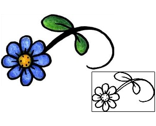 Flower Tattoo Specific Body Parts tattoo | PPF-00801