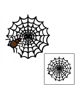 Spider Web Tattoo Insects tattoo | PPF-00809