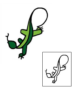 Gecko Tattoo Specific Body Parts tattoo | PPF-00837