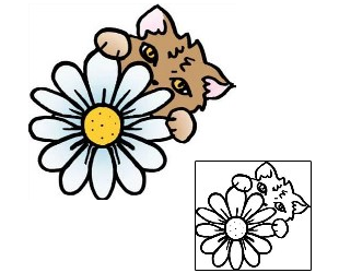 Daisy Tattoo Specific Body Parts tattoo | PPF-00852