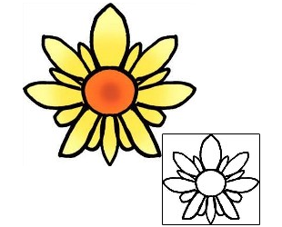 Flower Tattoo Specific Body Parts tattoo | PPF-00899