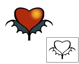 Heart Tattoo Specific Body Parts tattoo | PPF-00905