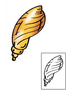 Seashell Tattoo Specific Body Parts tattoo | PPF-00909