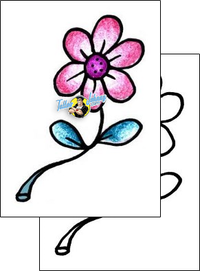 Flower Tattoo plant-life-flowers-tattoos-pablo-paola-ppf-00910