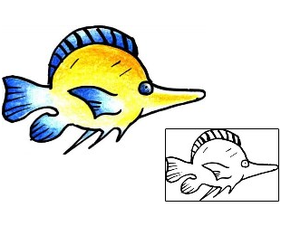 Fish Tattoo Marine Life tattoo | PPF-00918