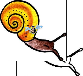 Ankle Tattoo snail-tattoos-pablo-paola-ppf-00927