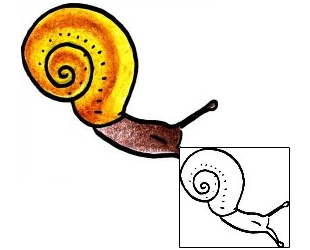 Snail Tattoo Specific Body Parts tattoo | PPF-00927