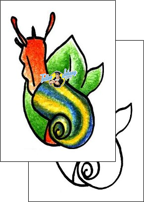 Ankle Tattoo snail-tattoos-pablo-paola-ppf-00941