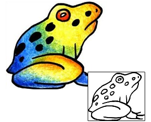 Frog Tattoo Specific Body Parts tattoo | PPF-00945