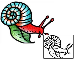 Snail Tattoo Specific Body Parts tattoo | PPF-00956