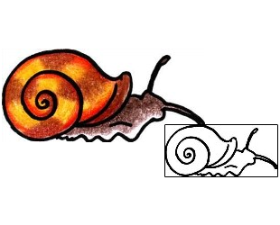 Snail Tattoo Specific Body Parts tattoo | PPF-00963