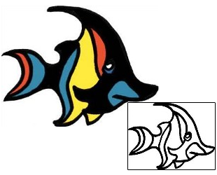 Fish Tattoo Marine Life tattoo | PPF-00968