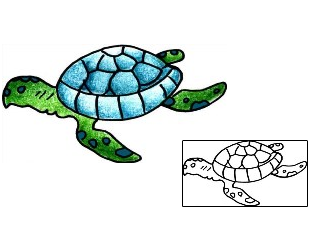 Turtle Tattoo Specific Body Parts tattoo | PPF-00996