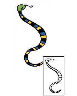 Snake Tattoo Specific Body Parts tattoo | PPF-01007