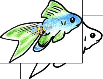 Fish Tattoo marine-life-fish-tattoos-pablo-paola-ppf-01012