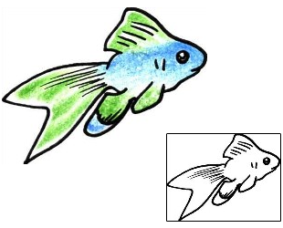 Fish Tattoo Marine Life tattoo | PPF-01012