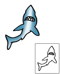 Shark Tattoo Specific Body Parts tattoo | PPF-01022
