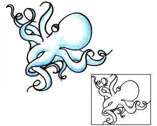 Octopus Tattoo Specific Body Parts tattoo | PPF-01030