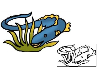 Fish Tattoo Marine Life tattoo | PPF-01038