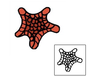 Starfish Tattoo Specific Body Parts tattoo | PPF-01048