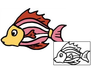 Fish Tattoo Marine Life tattoo | PPF-01084