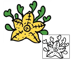 Starfish Tattoo Specific Body Parts tattoo | PPF-01093