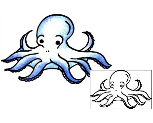 Sea Creature Tattoo Specific Body Parts tattoo | PPF-01104