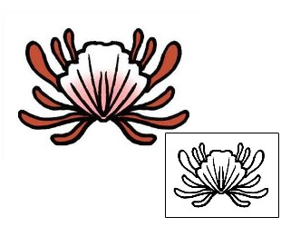 Seashell Tattoo Specific Body Parts tattoo | PPF-01113