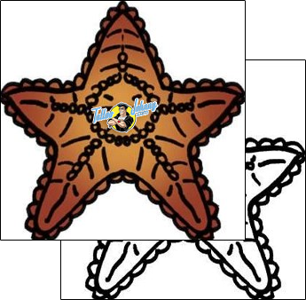 Sea Creature Tattoo marine-life-starfish-tattoos-pablo-paola-ppf-01115