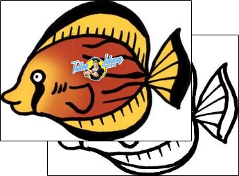 Fish Tattoo marine-life-fish-tattoos-pablo-paola-ppf-01116