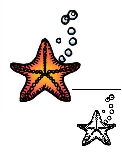 Starfish Tattoo Specific Body Parts tattoo | PPF-01127