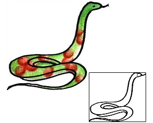 Snake Tattoo Specific Body Parts tattoo | PPF-01216
