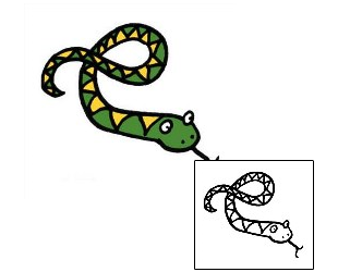 Snake Tattoo Specific Body Parts tattoo | PPF-01219
