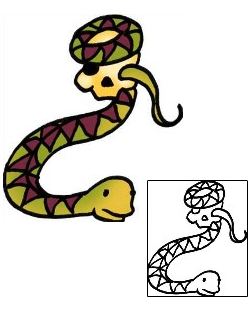 Snake Tattoo Specific Body Parts tattoo | PPF-01225