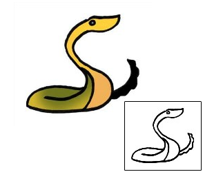 Snake Tattoo Specific Body Parts tattoo | PPF-01246