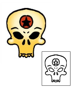 Skull Tattoo Specific Body Parts tattoo | PPF-01247