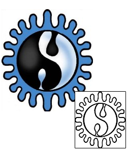 Yin Yang Tattoo Miscellaneous tattoo | PPF-01438