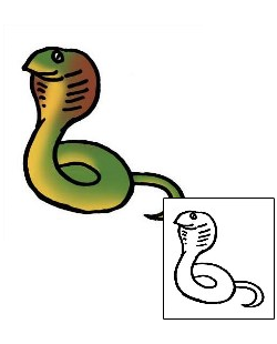 Cobra Tattoo Specific Body Parts tattoo | PPF-01632