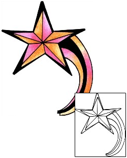 Nautical Star Tattoo Astronomy tattoo | PPF-01637