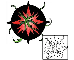 Compass Tattoo Astronomy tattoo | PPF-01639