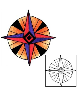 Compass Tattoo Astronomy tattoo | PPF-01652